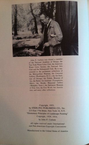 Carlson's guide to landscape painting (A Bridgm... B0007FG9R6 Book Cover