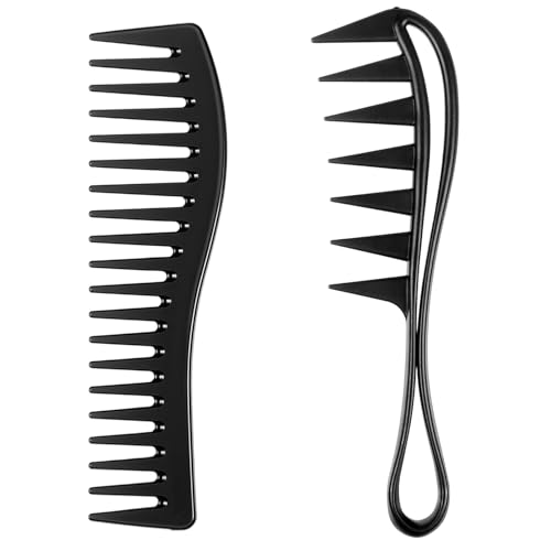 Peine de Dientes Anchos Extra Grande Pack x2 Negro miniatura 1