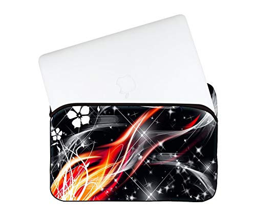 Image of Theskinmantra Flower Flame Slip-on Laptop /MacBook Sleeve case Cover Bags.