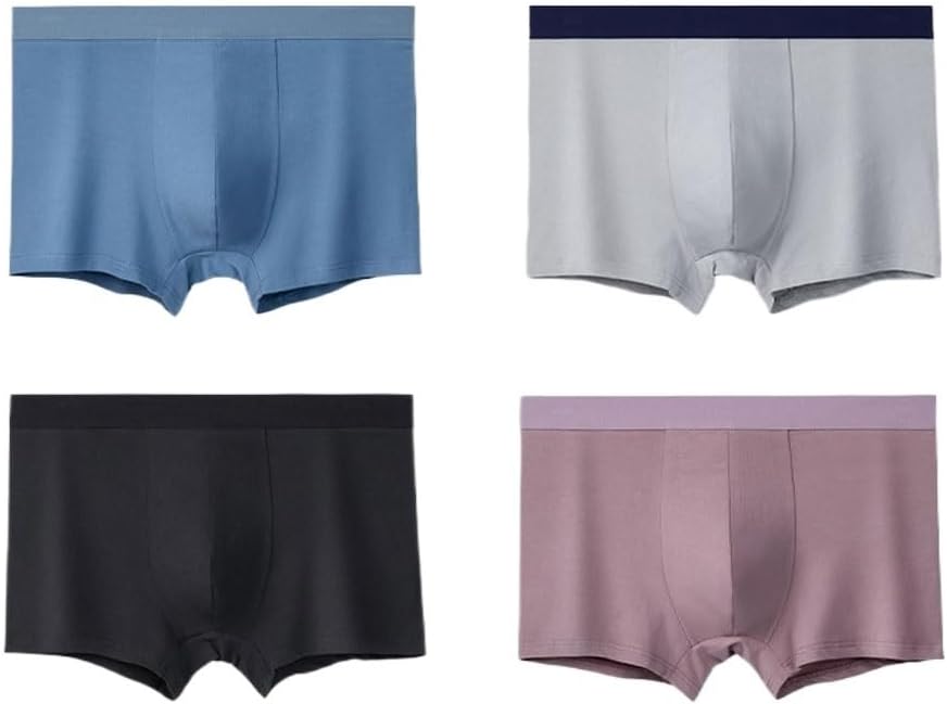 Long Staple Cotton Men's Underwear with four Corner Shorts and Seamless for Men