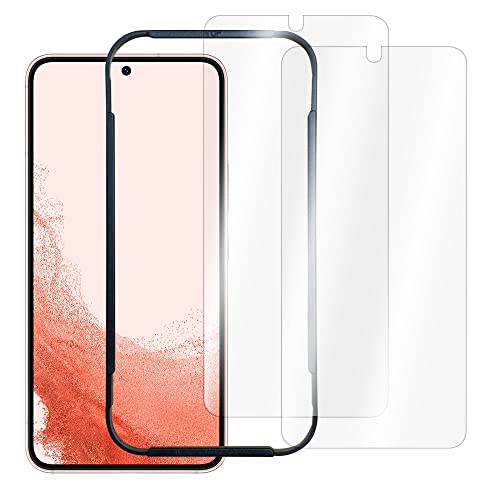 ブリシア 2枚セット Galaxy S22 保護フィルム 簡単貼り付けキット付 日本製素材 高透過率 硬度9H強化ガラス 保護フィルム (Galaxy S22)