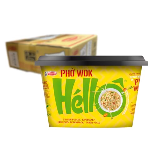 ACECOOK - Tazón wok fideos instantáneos pollo pho - Multipack (6 X 76 G)