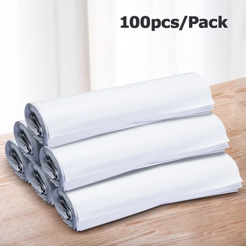 100 Stück Versandbeutel Plastik Versandtaschen, 25 x 35cm Verpackungstüten Versandtaschen Kleidung, Selbstklebend und Blickdicht, Wasser, Staubdichte