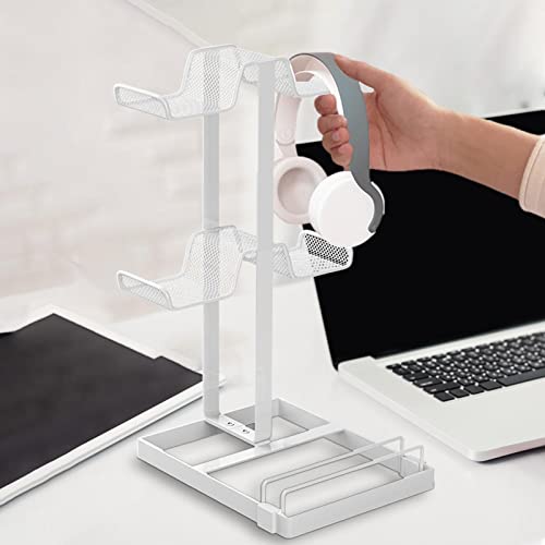 Suporte do controlador,Cabide de fone de ouvido de 2 camadas | Acessórios de jogos de metal antiderr