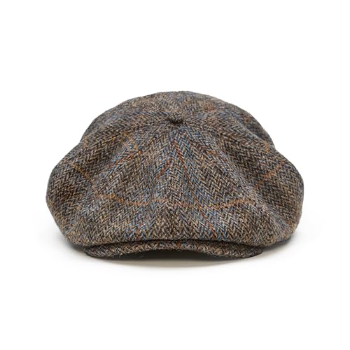 Sterkowski Peaky | 100% Harris Tweed Newsboy Cap for Men and Women | Warm Classic Elegant 8 Panels Hat
