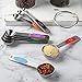 Magnetic Measuring Spoons Set of 9 Stainless Steel Stackable Measuring Spoons Heavy Duty Nesting Teaspoons Tablespoons for Measuring Dry and Liquid Ingredients