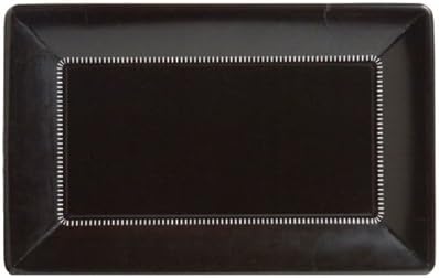 Ideal Home Range Cafe Paper Plates, Zing Black, 9 X 5.5-Inch, 8-Count (Pack of 3)