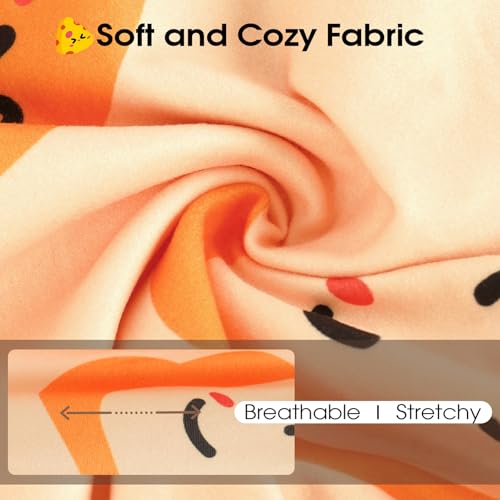 Image of BRKURLEG Soft Dog Pajama, Dog Recovery Suit, Orange, S | Long Sleeve Prevent Shedding, Anti-Licking wounds, Pet Onesie Cute & Stretchy Puppy Jumpsuit Pjs for Small to Large Breeds
