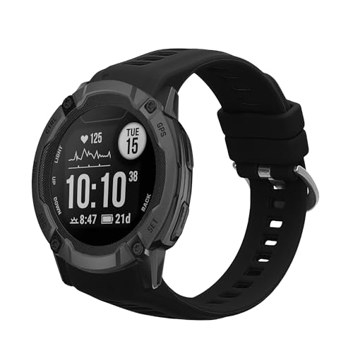 Correa de silicona para Garmin Instinct 2S negra