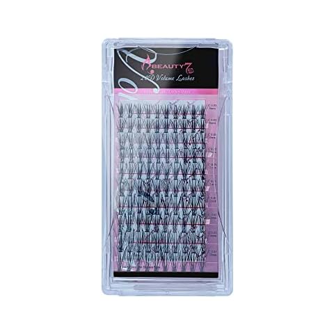 Beauty7 Pestañas Postizas Natural Extensión C Curl 0.05 mm de Pestañas Individuales Profesionales Eyelashes Cover