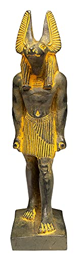 Estatua de Anubis con acabado marrón 7 pulg miniatura 6