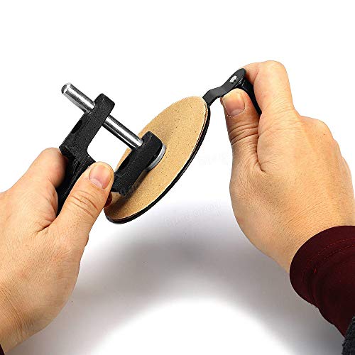 Gimiton Rapid Cue Top Sander Repair Billiard Pool Stick Tip + Aluminum Pool Cue Clamp + 4Pack 13mm Pool Billiard Cue Tips, Repair Pool Billiard Cue Stick