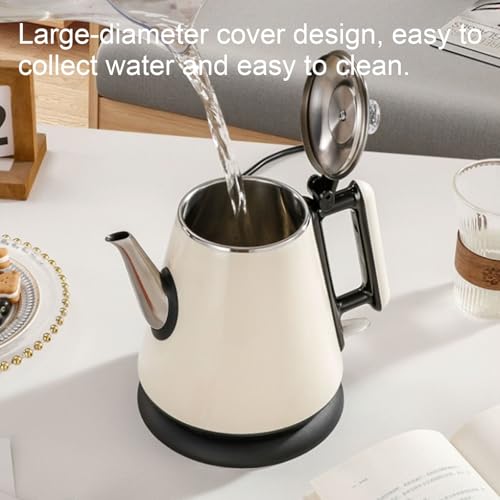 Tetera eléctrica de acero inoxidable verde 1.2L miniatura 6