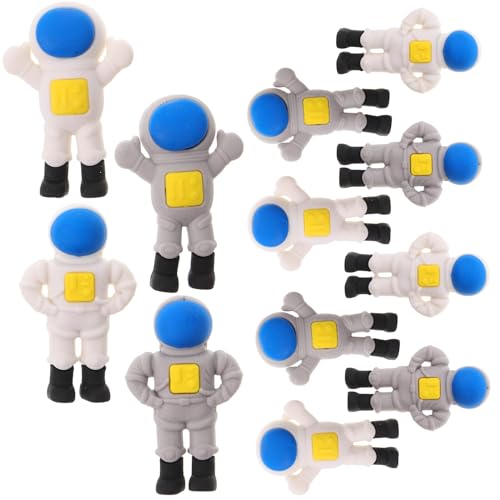 Gommes astronautes miniatures kawaii par lot de 48 pièces pour école et bureau