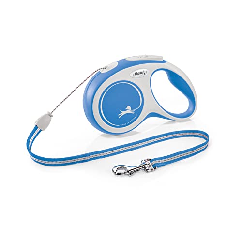 flexi Rollleine New Comfort - S - Seil 8 m, blau