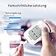 Blutzuckermessgerät Set mit Teststreifen 100, Zuckermessgerät Glucose Monitor mit 100 Lanzetten, Genaueste Silberelektrode, Keton-Warnung, mg/dL