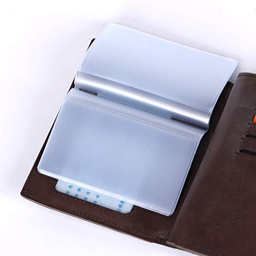 Senkary Set Of 3 - Plastic Wallet Insert Credit Card Holder (20 Page 20 Slots, 10 Page 20 Slots And 10 Page 10 Slots), Translucent #TOP5