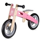 Maximale Belastbarkeit: 30 kg udeas Balance Bike 2in1 pink • Kinder Holzlaufrad Multifunktional Alter 3+