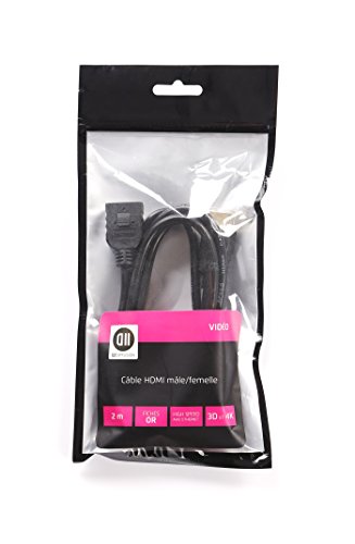 D2 Diffusion D2RALHDMI200SACH Rallonge HDMI 2 m Noir Cover