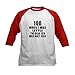 CafePress 100 When I was Little Birthda Kids Baseball Jersey Kids Cotton Baseball Jersey, 3/4 Raglan Sleeve Shirt Red/White
