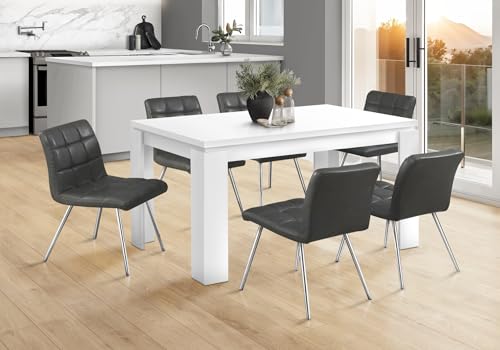 Monarch Specialties , Dining Table, White Hollow-Core, 60"L