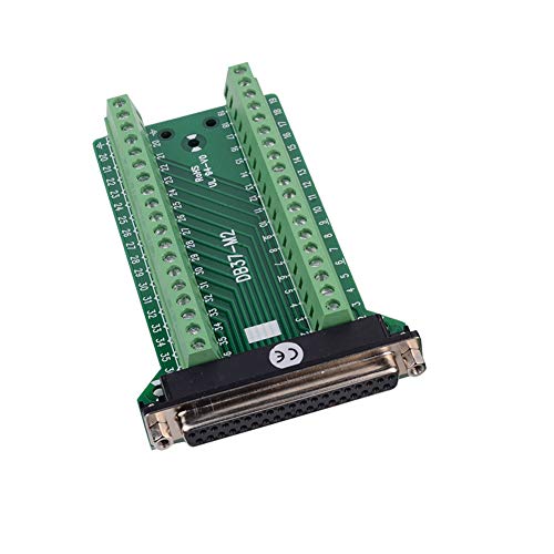 Euroharry Connecteur DB37 Femelle + Mâle 2 Rangées 37 Pins – Breakout Terminal Audio De Qualité