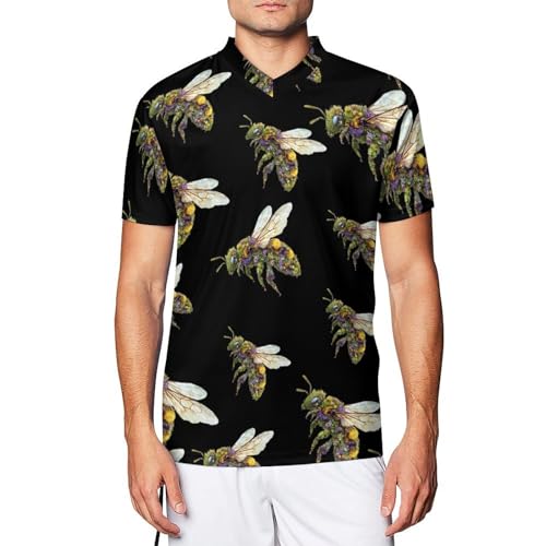Camiseta de fútbol para hombre diseño de abeja ropa deportiva ligera de aficionados