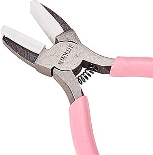 SUNNYCLUE 5.5 Inch Double Nylon Jaw Flat Nose Pliers Mini Precision Pliers Wire
