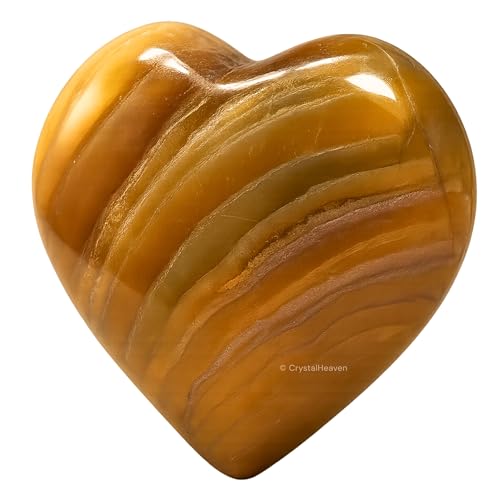 Image of Crystal Heaven Fluorite Heart Palm Pebbles Stones For Anxiety Stress Relief Massage-Aaa Grade Original Healing Gemstone Agate Heart Palm Stone For Yoga Meditation Spiritual