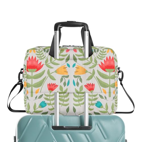 Maletín vintage floral para laptop 15-16 pulgadas miniatura 7
