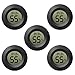 EEEkit Hygrometer Thermometer Digital LCD Monitor Indoor Outdoor Humidity Meter Gauge for Humidifiers Dehumidifiers Greenhouse Basement Babyroom, Black Round, Measure in Fahrenheit/Celsius, 5-Pack