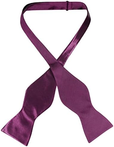 Biagio SELF TIE Bow Tie Solid EGGPLANT PURPLE Color Men's BowTie