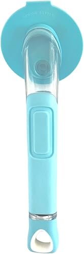 Miniatura 2 de El mango sonriente original con dispensador de jabón para Scrub Daddy (Reg. TM) esponja y esponja Moji Scrub (azul claro)