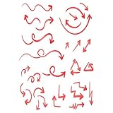 Pochoir de superposition en forme de flèches, 11,43 x 16,51 cm – Pochoir de superposition à utiliser pour ajouter de la texture et du design à des fonds mixtes