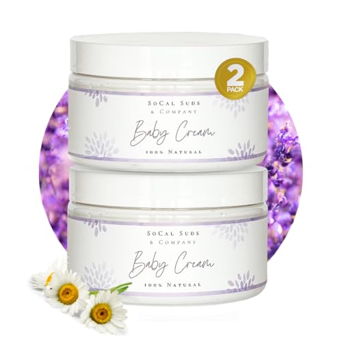 Image of SoCal Suds & Company 4oz Natural & Organic Baby Cream- LavenderChamomile- 2 Pack