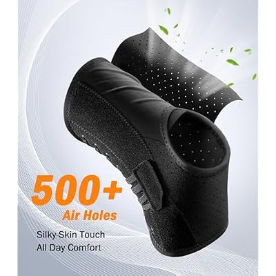 Slim-Fit Ankle Brace for Sprained Ankle, Quick Lace Up Ankle Support for Women Men with 2 Auto-Shaped Pads, Air Fabric Cool Ankle Stabilizer for Injury Recover, Running,Sports, L(13-14)