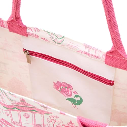 Bolso Tote Two's Company con Estampado Mahjong 18" miniatura 2