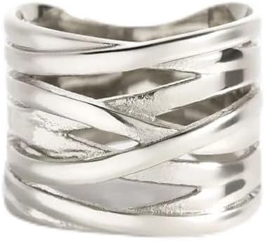 Mint & Lily Wire Wrap Statement Ring for Women, Stainless Steel Tarnish Free, Elegant Jewelry Gift for Women