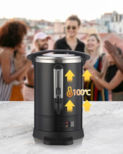 120 Cup Commercial Coffee Urn, [Quick Brewing] [Food Grade Stainless Steel] 18L Large Coffee Maker Perfect For Church, Meeting Rooms, Lounges, and Other Large Gatherings-18L 120 Cups