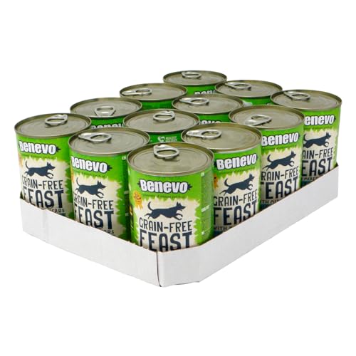 Benevo Getreidefreies veganes Hundefutter 12x395g - Nass, Hypoallergenes Nassfutter