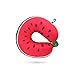 BANGSUN 1 coussin de voyage en forme de fruit avec nanoparticules, pastèque