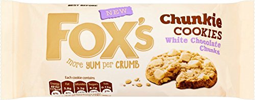Fox's 9 X Foxs Chunkie Cookie White Chocolate 180G (9 Pack Bundle)