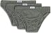 Produktbild normani 3er Pack klassisch geschnittene Herren Slips Mens aus 100% Baumwolle - Underwear - Unterwäsche - Unterhosen für Männer Farbe Grau Größe L