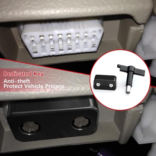 Image of OBD II Port Lock, Anti Theft OBD2 Lock, Car Diagnostic Port Protector Black