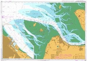 UKHO BA Chart 3619: North Sea â€“ Germany, The Elbe, Scharhörn Riff toMedemgrund. Cuxhaven