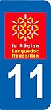 40 pegatinas de departamento 11 aude logo de lendoc rousillón