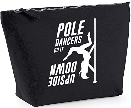 Hippowarehouse Pole Dancers Do It Upside Down printed make up cosmetic wash bag 18x19x9cm