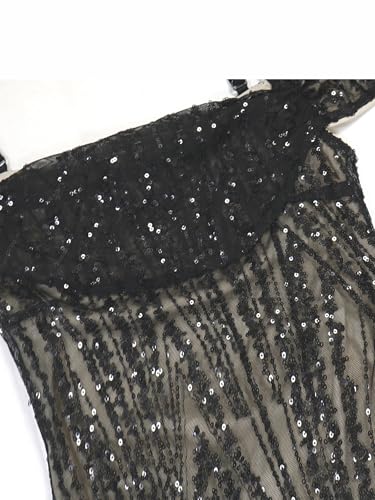 Image of Figdaw Adjustable Straps Rhinestone Bodycon Dress for Women Special Occasions