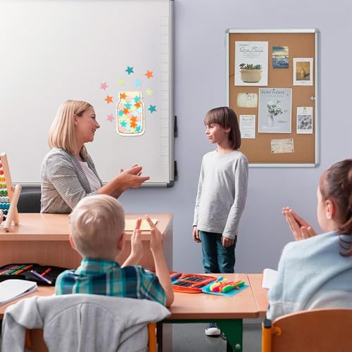 Miniatura 6 de Galenecx Tarro De Recompensa Para Niños, Tarros De Recompensa Con Estrellas, Tarro De Recompensas Magnético, Frasco De Incentivo Para El Comportamiento De Los Niños, Adecuado Para Escuelas Y Familias
