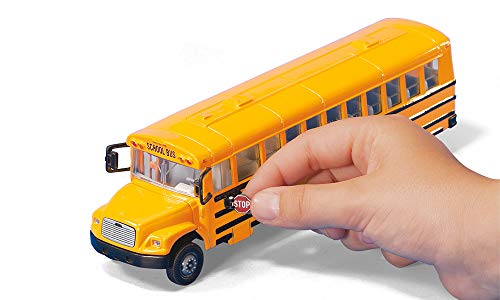 SIKU 3731, US-Schulbus, 1:55, Metall/Kunststoff, Gelb, Öffenbare Türen – Bild 3